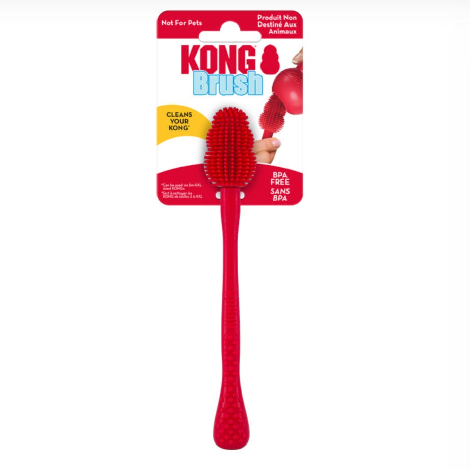 KONG CLEANING BRUSH  makes cleaning KONG Classic shaped toys quick and easy