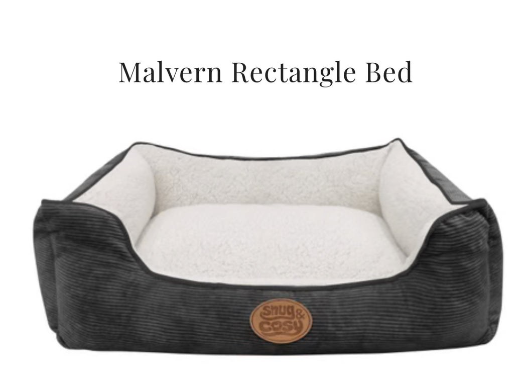 NEW RANGE Snug & Cosy Malvern Rectangle Waterproof Dog Bed UK made Luxury pet bed