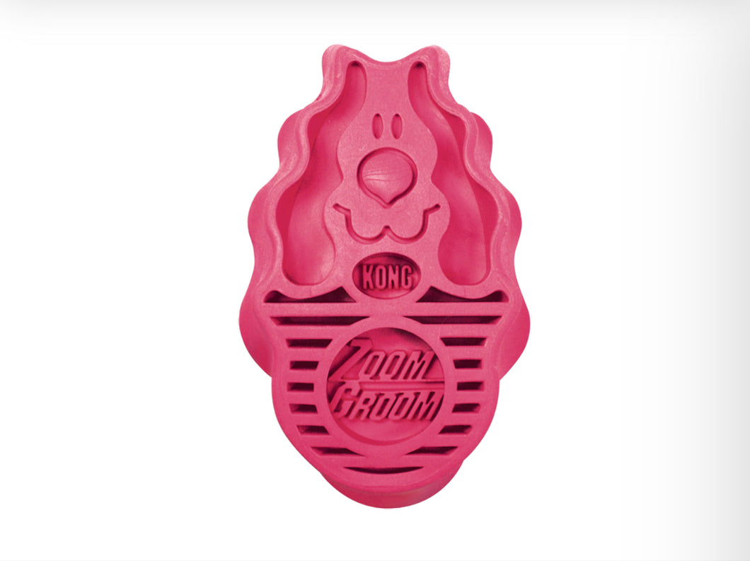 KONG ZOOMGROOM grooming and cleaning brush helps to stimulates natural oil production