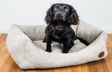 Load image into Gallery viewer, UK MADE! Snug &amp; Cosy Teddy Boucle  Rectangle Luxury Dog Bed for puppy&#39;s &amp; adult dogs

