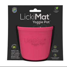 Load image into Gallery viewer, New slow feeder LickiMat Enrichment Yoggie Pot. Ideal for Food, Treats, Yoghurt or Raw food
