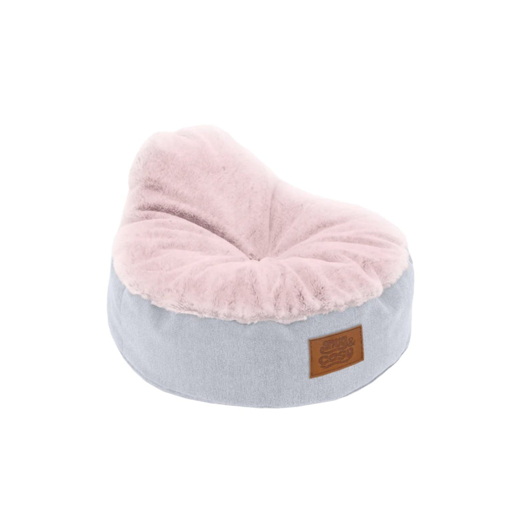 NEW RANGE ! Snug & Cosy Lazy Dog sofa Bed comes with a warm fleece lining for ectra cosyness