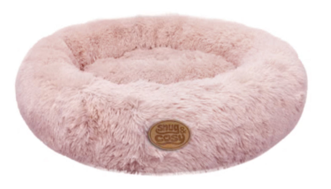 PREORDER ONLY! Snug & Cosy Anti Anxiety donut dog bed helps calm your pet struggling withAnxiety