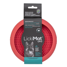 Load image into Gallery viewer, Red Lickimat UFO in manufacturers packaging 

